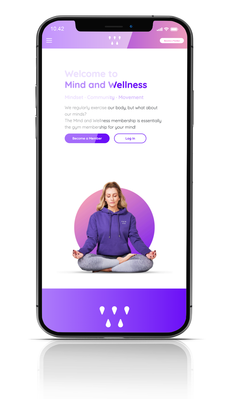 Mind and Wellness website homepage Page Screenshot