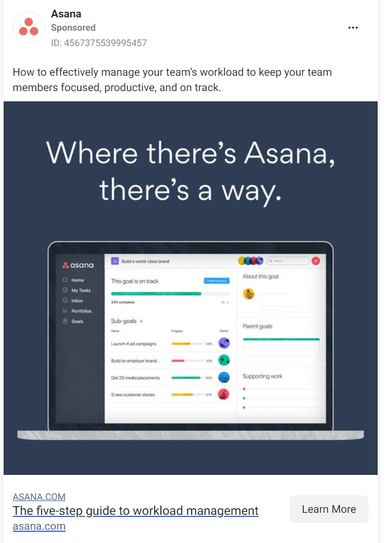 facebook-advert-for-asana-with-a-laptop-graphic