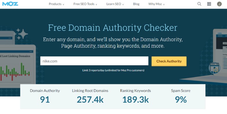 checking your domain authority
