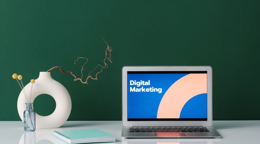 digital marketing on a PC