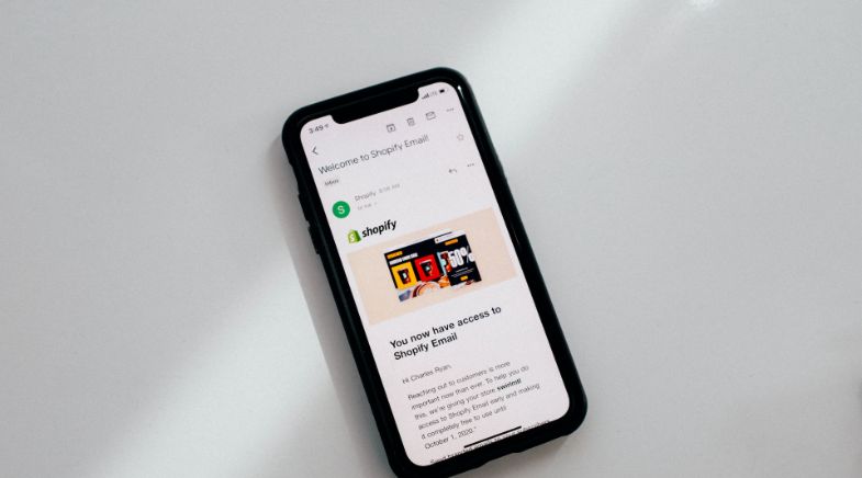 Shopify on a phone screen