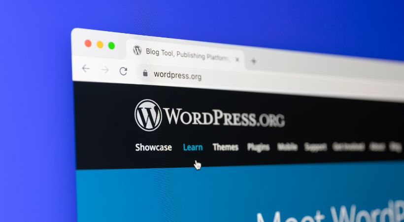 Wordpress webpage