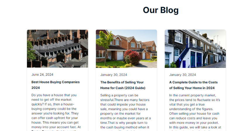 Example of blogs made using webflow