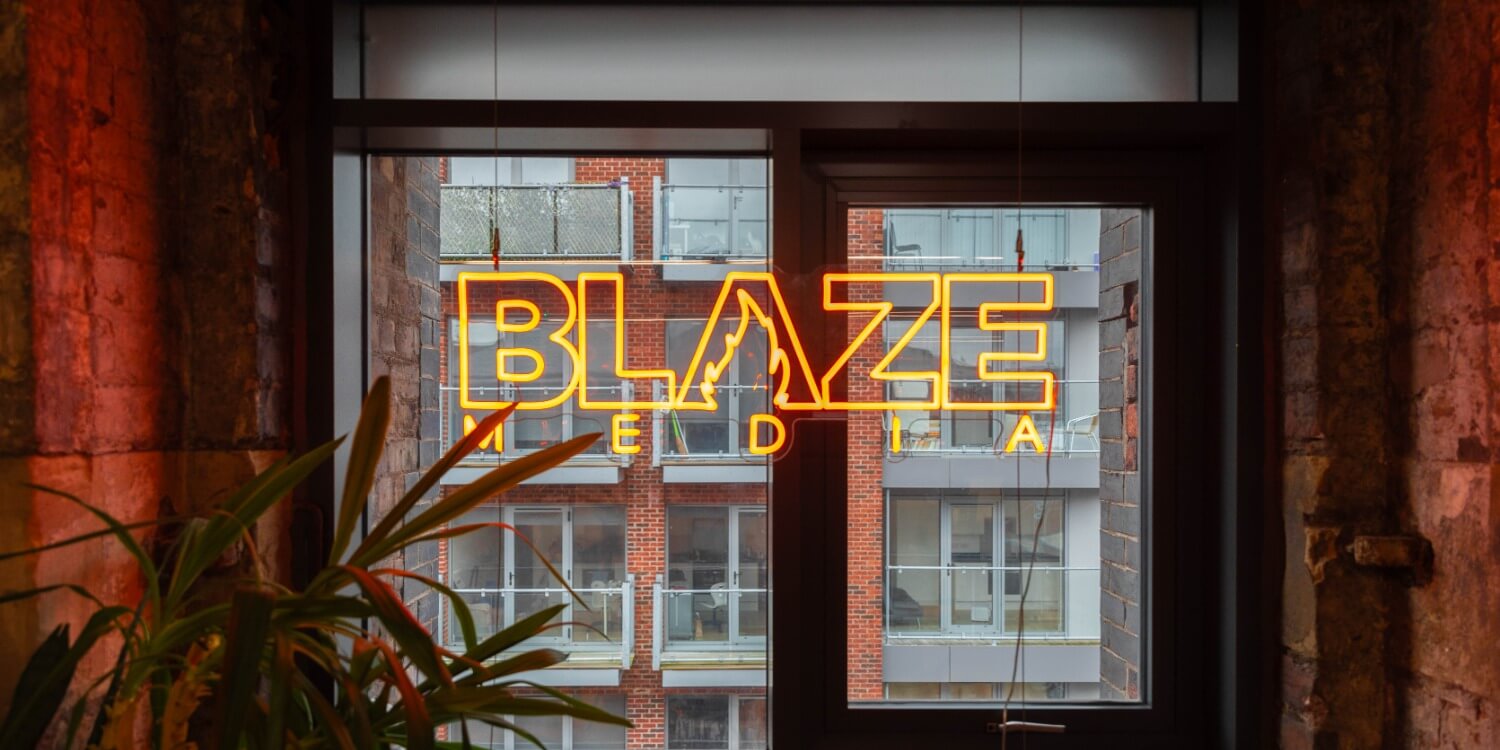Blaze Media Office Neon Sign