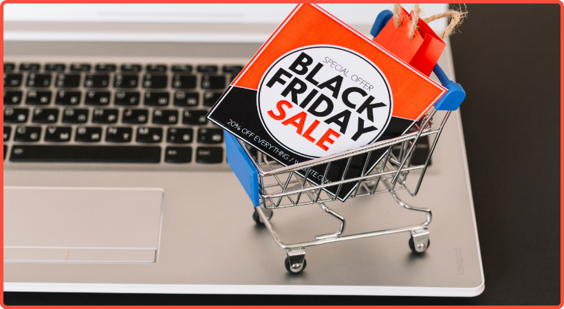 Someone black friday shopping