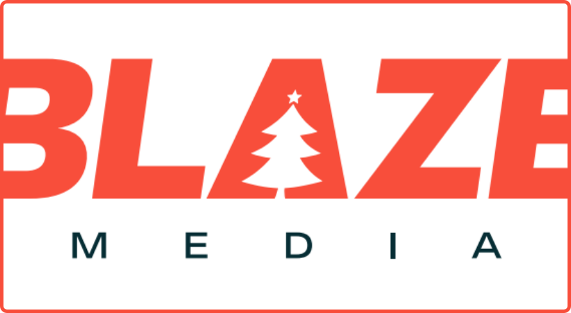 The Blaze Christmas logo