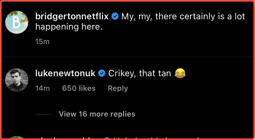 Examples of Bridgerton social interaction