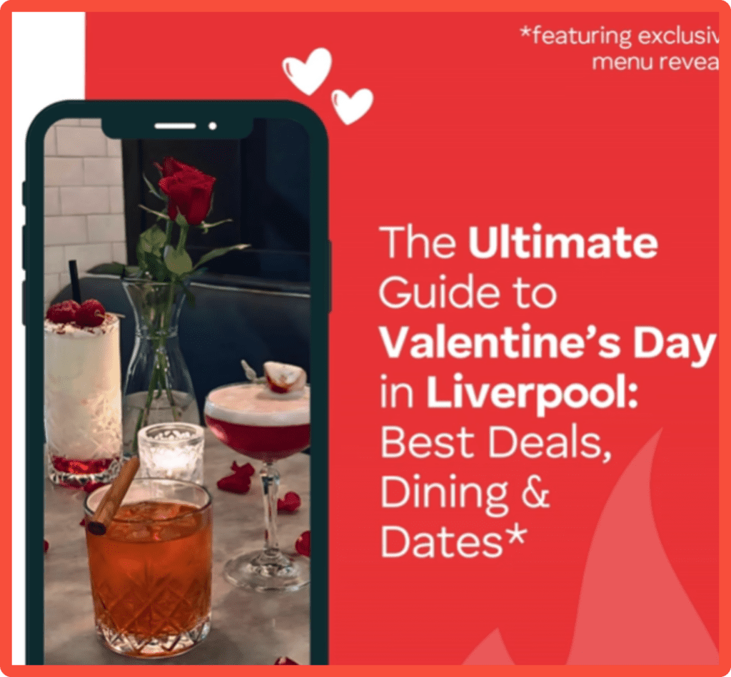 Blaze newsjacking with valentines content.