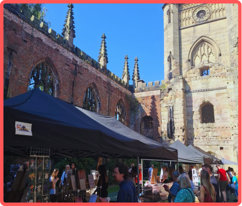 Liverpool bombed out church makers market 