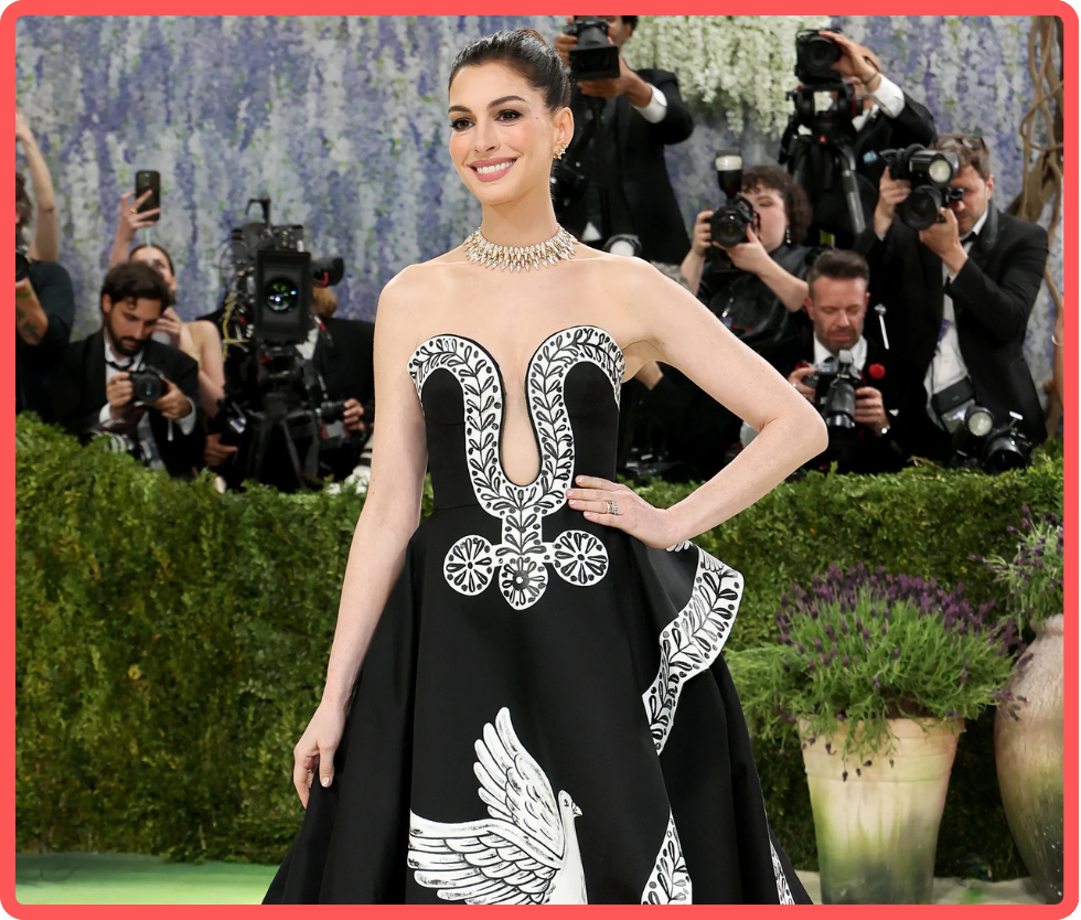 Anne Hathaway at the Met Gala