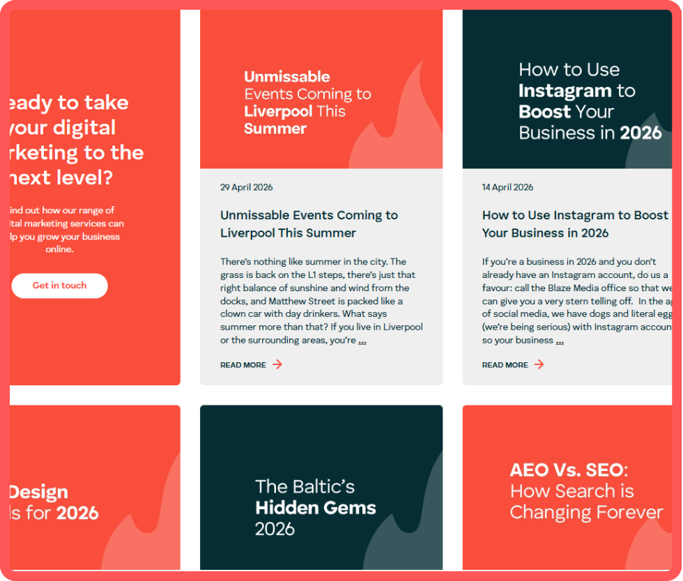 Examples of Blaze content
