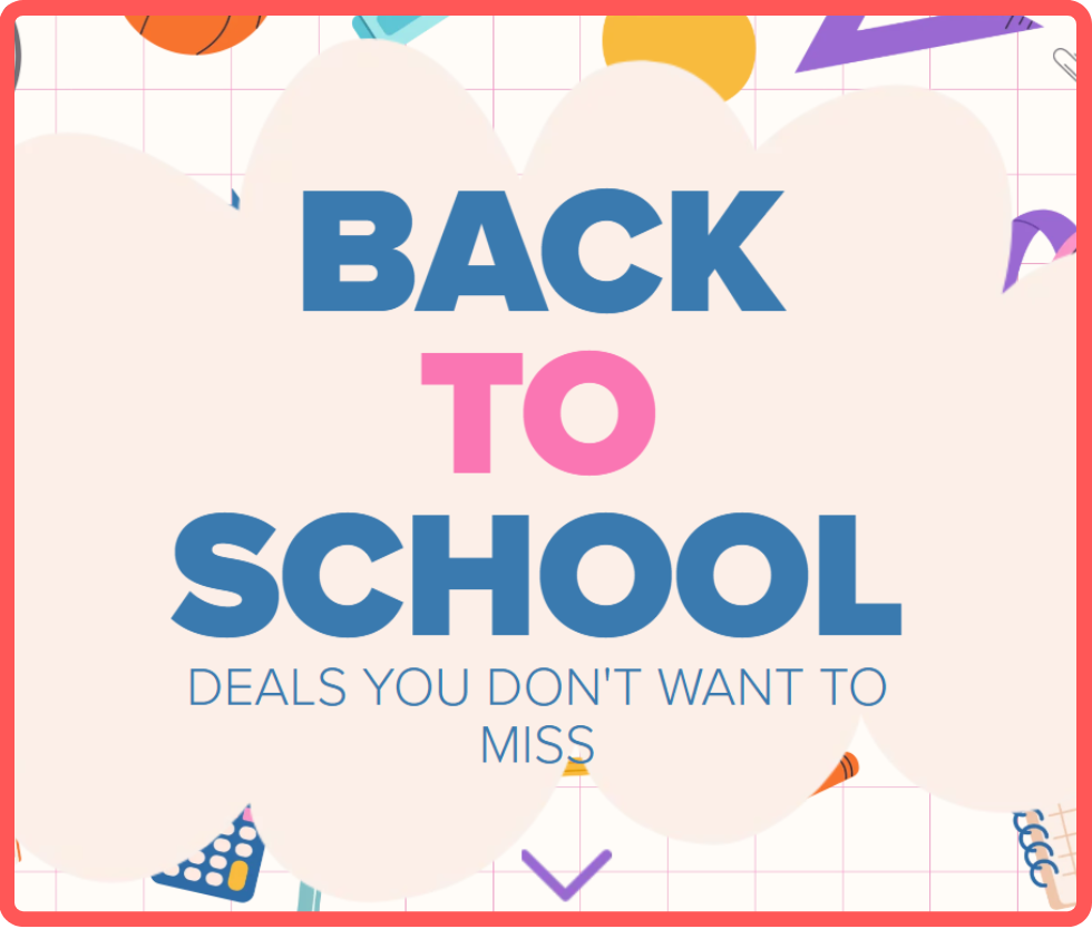 Visuals for Staples' back to school campaign