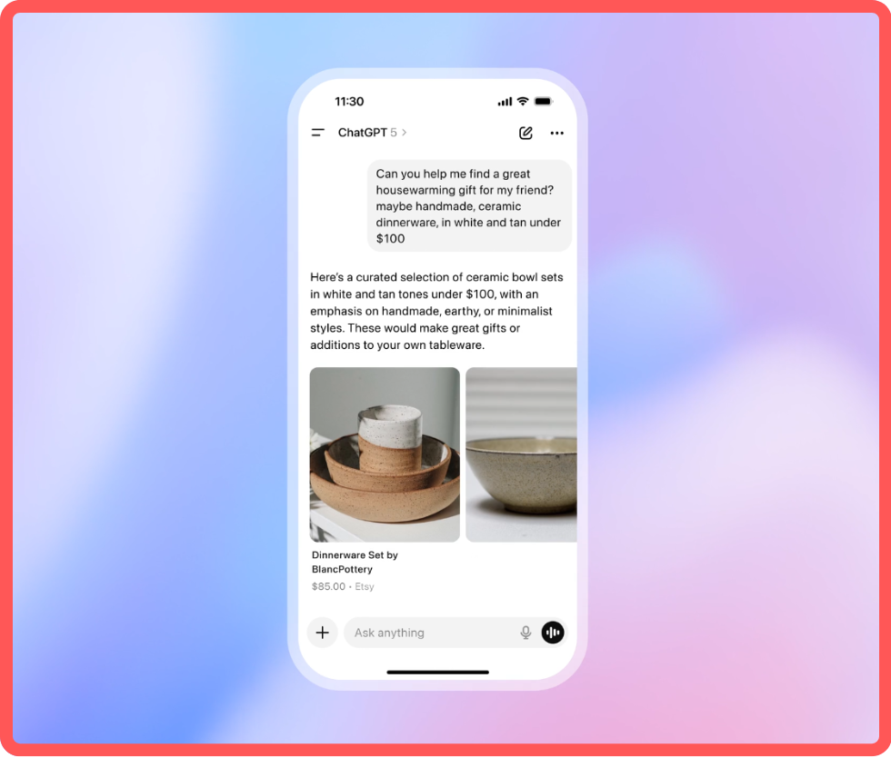 ChatGPT AI shopping agent