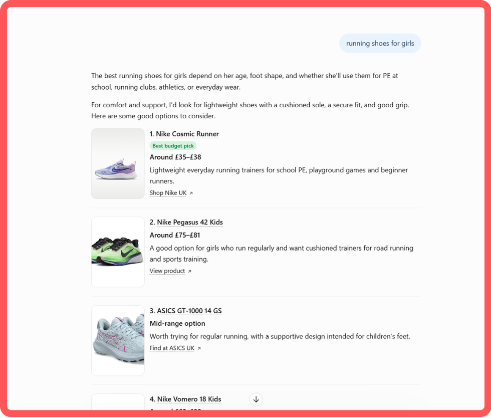 AI shopping on ChatGPT